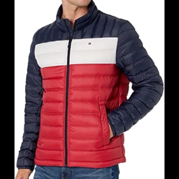 tommy hilfiger padded down jacket